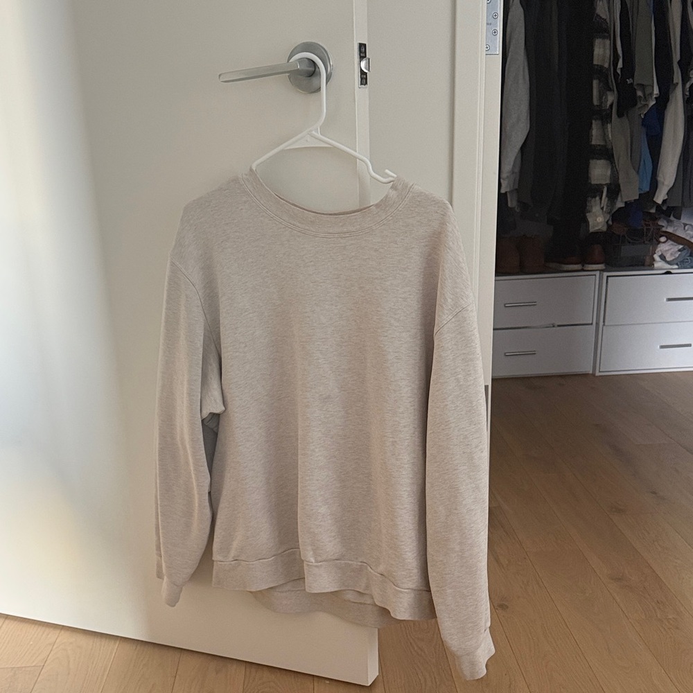 lululemon athletica Cream Crewneck Sweater